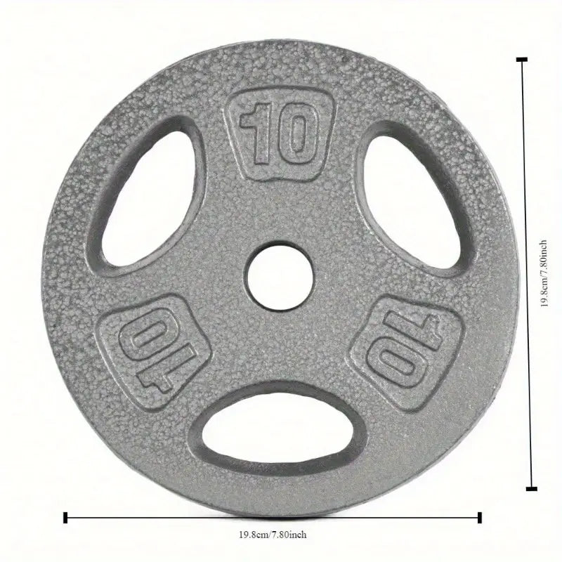 Ergonomic+ 10LB Rubber Grip Weight Plate