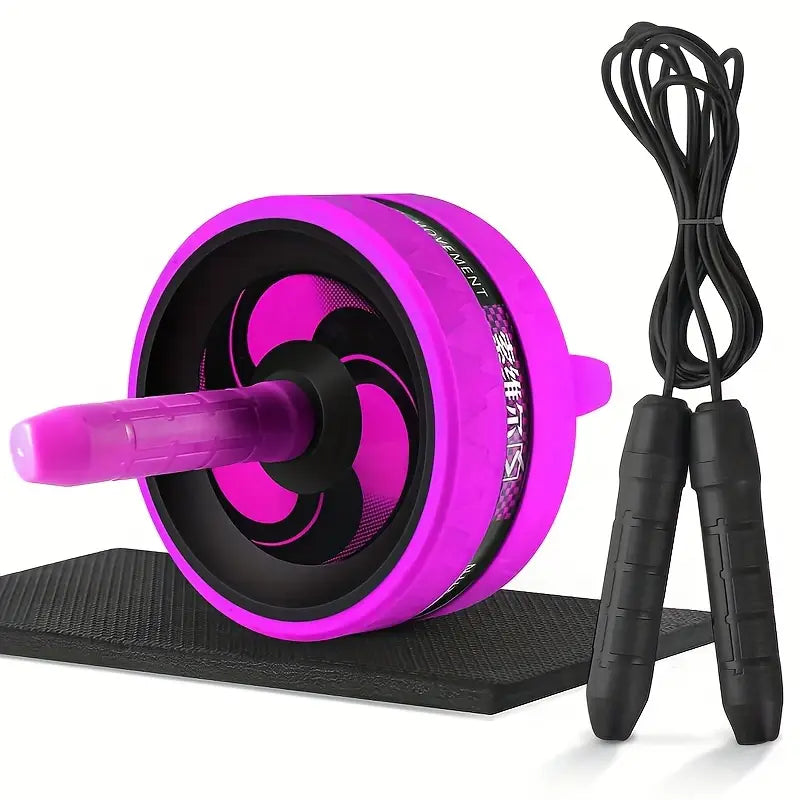 Ab Roller w/ Foam Handle - Core Exercise Equipment for Home Gym