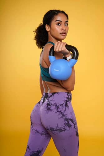 Lehecka+ Neoprene Coated Cast Iron Kettlebell Weights - Sizes 4kg to 20kg