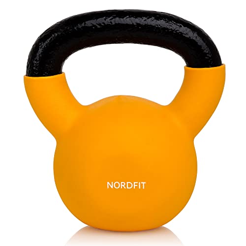 Lehecka+ Neoprene Coated Cast Iron Kettlebell Weights - Sizes 4kg to 20kg