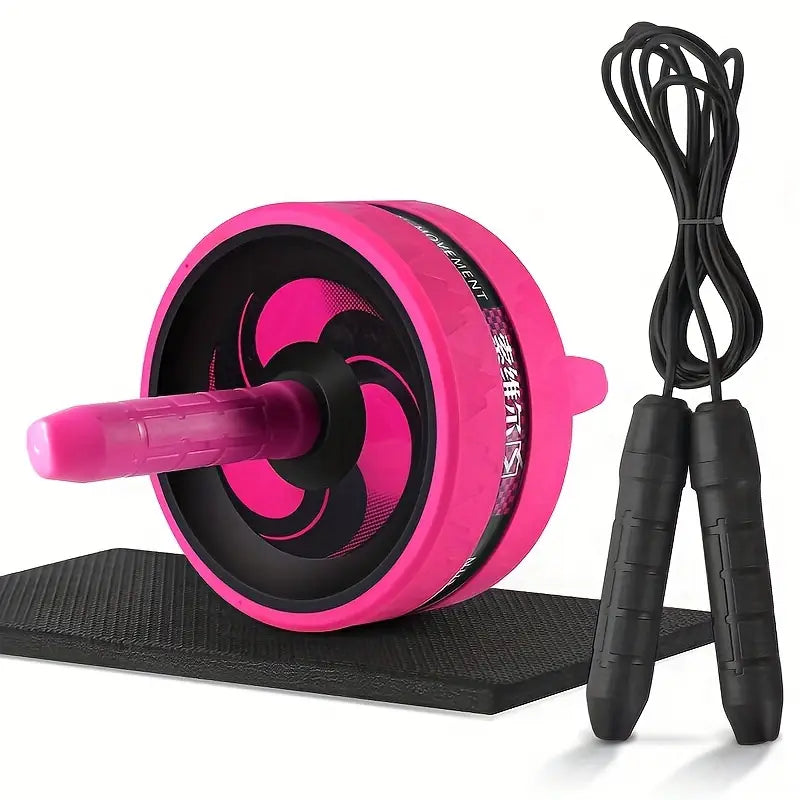 Ab Roller w/ Foam Handle - Core Exercise Equipment for Home Gym