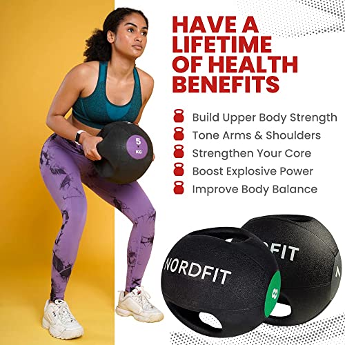 Lehecka Medicine Balls with Handles – Fitness & Home Gym Equipment