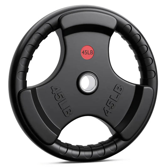 Ergonomic+ 10LB Rubber Grip Weight Plate – 2-Inch Hole