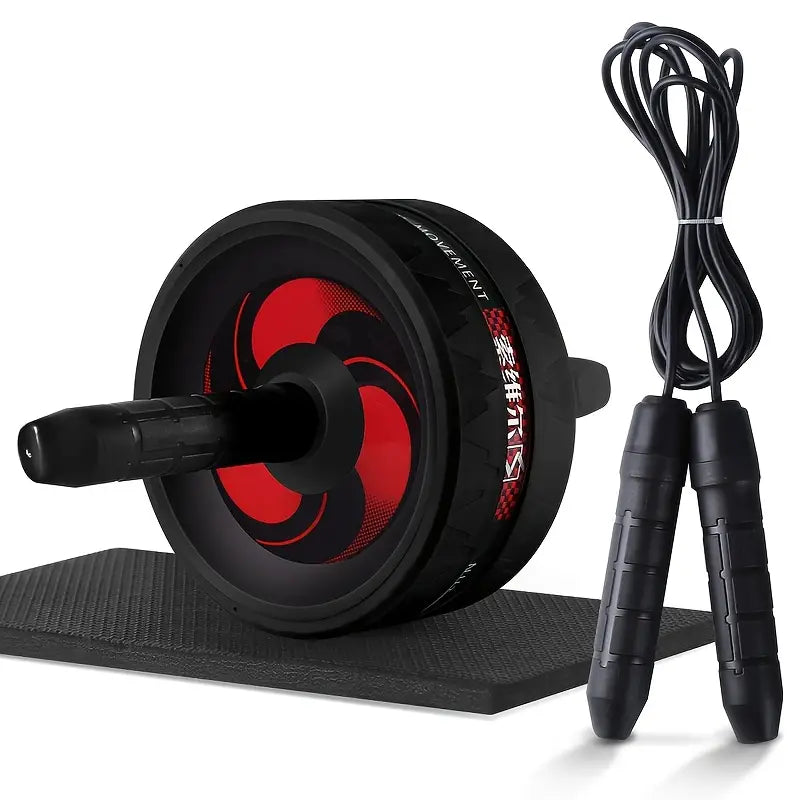 Ab Roller w/ Foam Handle - Core Exercise Equipment for Home Gym